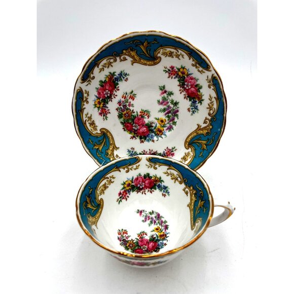 Tuscan Fine Bone China "Naples" Teacup & Saucer Set - Picture 1 of 14